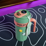 Cốc giữ nhiệt 700ml hiển thị nhiệt độ thông minh màu xanh hồng