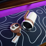 Cốc giữ nhiệt 700ml hiển thị nhiệt độ thông minh màu nâu trắng