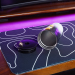 Cốc giữ nhiệt 600ml thời trang gradient trắng đen kèm sticker nổi