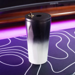 Cốc giữ nhiệt 600ml thời trang gradient trắng đen