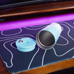 Cốc giữ nhiệt 600ml thời trang gradient trắng xanh