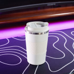 Cốc Cafe giữ nhiệt 380ml Văn phòng màu trắng