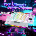 BÀN PHÍM CƠ ATTACK SHARK R85HE 8K STAR WHITE MAGNETIC AMBER SWITCH