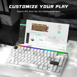 BÀN PHÍM CƠ ATTACK SHARK R85HE 8K STAR WHITE MAGNETIC AMBER SWITCH