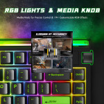 BÀN PHÍM CƠ ATTACK SHARK R85HE 8K NEON GREEN MAGNETIC AMBER SWITCH