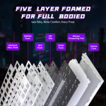 BÀN PHÍM CƠ ATTACK SHARK R85HE 8K WHITE CONTOUR MAGNETIC AMBER SWITCH