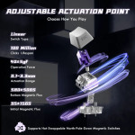 BÀN PHÍM CƠ ATTACK SHARK R85HE 8K MOONLIGHT MAGNETIC AMBER SWITCH