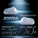 CHUỘT ATTACK SHARK V8 MULTI MODES 8K WHITE (PAW3950MAX/59G)