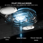 CHUỘT ATTACK SHARK V8 MULTI MODES 8K WHITE (PAW3950MAX/59G)