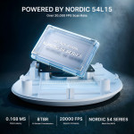 CHUỘT ATTACK SHARK V8 MULTI MODES 8K WHITE (PAW3950MAX/59G)