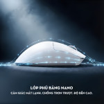 CHUỘT ATTACK SHARK V8 MULTI MODES 8K WHITE (PAW3950MAX/59G)