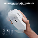 CHUỘT ATTACK SHARK V8 MULTI MODES 8K WHITE (PAW3950MAX/59G)