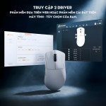 CHUỘT ATTACK SHARK V8 MULTI MODES 8K WHITE (PAW3950MAX/59G)