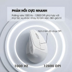 CHUỘT INPHIC X9 PRO DUAL MODE SILENT SWITCH WHITE GREY