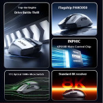 CHUỘT INPHIC IN10 PRO 8Khz MULTI MODES GRAY TITAN (PAW3950/60g)