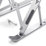 GIÁ ĐỠ LAPTOP NHÔM ALUMINUM LS008 GẤP GỌN SILVER