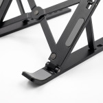 GIÁ ĐỠ LAPTOP NHÔM ALUMINUM LS008 GẤP GỌN BLACK