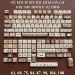 BỘ KEYCAP DYE-SUB AZUKI-SAN CAT (PBT/MAO PROFILE/132 PHÍM)