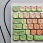 BỘ KEYCAP DYE-SUB GREEN CAPYBARA (PBT/MOA PROFILE/132 PHÍM)