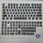BỘ KEYCAP DYE-SUB BLACK COMIC (PBT/CHERRY PROFILE/136 PHÍM)