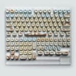 BỘ KEYCAP DYE-SUB MILK TEA BEAR (PBT/MOA PROFILE/132 PHÍM)