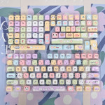 BỘ KEYCAP DYE-SUB RAINBOW ANIMAL (PBT/MOA PROFILE/142 PHÍM)