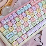 BỘ KEYCAP DYE-SUB RAINBOW ANIMAL (PBT/MOA PROFILE/142 PHÍM)