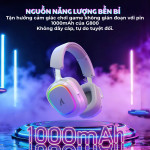TAI NGHE ATTACK SHARK G800 MULTI MODES WHITE