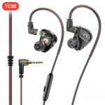TAI NGHE IN-EAR WEKOME YC08 BLACK 3.5MM