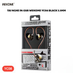 TAI NGHE IN-EAR WEKOME YC08 BLACK 3.5MM