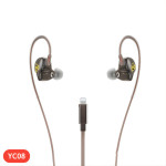 TAI NGHE IN-EAR WEKOME YC08 BLACK LIGHTNING