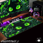 LÓT CHUỘT MÈO GRAFFITI 2026 CỠ LỚN SIZE 90X40 DÀY 3MM