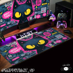 LÓT CHUỘT MÈO GRAFFITI 2026 CỠ LỚN SIZE 90X40 DÀY 3MM