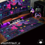 LÓT CHUỘT MÈO GRAFFITI 2026 CỠ LỚN SIZE 90X40 DÀY 3MM