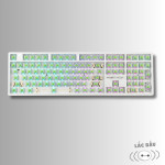 KIT BÀN PHÍM CƠ LEAVEN K108 TRẮNG POM GREEN SWITCH