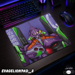 LÓT CHUỘT KÍNH CƯỜNG LỰC SHIN SEIKI EVANGELION GAMING SIZE 35X30 DÀY 3MM