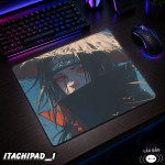 LÓT CHUỘT KÍNH CƯỜNG LỰC  ITACHI UCHIHA GAMING SIZE 35X30 DÀY 3MM