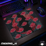 LÓT CHUỘT KÍNH CƯỜNG LỰC  ITACHI UCHIHA GAMING SIZE 35X30 DÀY 3MM