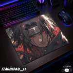LÓT CHUỘT KÍNH CƯỜNG LỰC  ITACHI UCHIHA GAMING SIZE 35X30 DÀY 3MM