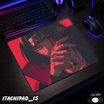 LÓT CHUỘT KÍNH CƯỜNG LỰC  ITACHI UCHIHA GAMING SIZE 35X30 DÀY 3MM