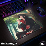 LÓT CHUỘT KÍNH CƯỜNG LỰC  ITACHI UCHIHA GAMING SIZE 35X30 DÀY 3MM