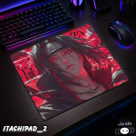 LÓT CHUỘT KÍNH CƯỜNG LỰC  ITACHI UCHIHA GAMING SIZE 35X30 DÀY 3MM