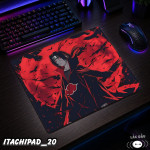 LÓT CHUỘT KÍNH CƯỜNG LỰC  ITACHI UCHIHA GAMING SIZE 35X30 DÀY 3MM