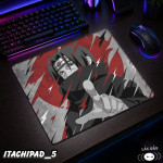 LÓT CHUỘT KÍNH CƯỜNG LỰC  ITACHI UCHIHA GAMING SIZE 35X30 DÀY 3MM