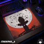 LÓT CHUỘT KÍNH CƯỜNG LỰC  ITACHI UCHIHA GAMING SIZE 35X30 DÀY 3MM