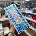 BÀN PHÍM CƠ LINGBAO K75 MULTI MODES AVIA BLUE SOMKY PURPLE SWITCH