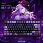 BÀN PHÍM CƠ LINGBAO K75 MULTI MODES RUOLIN PURPLE SOMKY PURPLE SWITCH