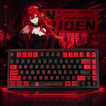 BÀN PHÍM CƠ LINGBAO K75 MULTI MODES MICROSOPHIE RED SOMKY PURPLE SWITCH