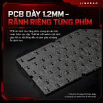 BÀN PHÍM CƠ LINGBAO K75 MULTI MODES MICROSOPHIE RED SOMKY PURPLE SWITCH