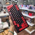 BÀN PHÍM CƠ LINGBAO K75 MULTI MODES MICROSOPHIE RED SOMKY PURPLE SWITCH